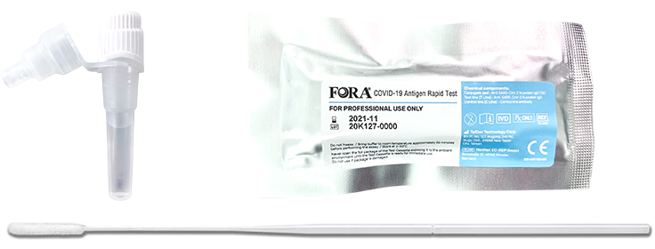 FORA Covid-19 Antigen Single-Packed Kit Components